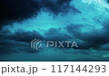 Video of clouds moving in the sky at dusk 117144293