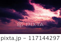 Video of clouds moving in the sky at dusk 117144297