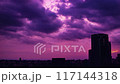 Images of the sky, clouds, city and buildings, evening view to night view 117144318