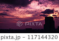 Images of the sky, clouds, city and buildings, evening view to night view 117144320