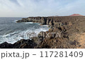 Los Hervideros,rugged volcanic coastline 117281409