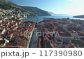 Aerial view of the old city of Dubrovnik 117390980