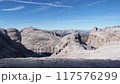 Mountain peaks in the Italian Dolomites on a sunny day 117576299