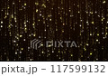 Black Gold glitter rain animated background. Sparkle golden stars 117599132