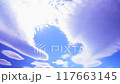 夏の青空 雲の動き タイムラプス 117663145