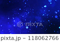 4K animation of shining circles of light (blue background) 118062766