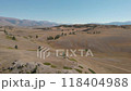 Drone shot of Summer Kurai Steppe in the south-eastern Altai Mountains, near Mongolia, Siberia, Russia 118404988