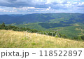 Mountains ranges in the Carpathians. Hills, forest and meadows 118522897