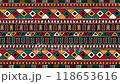 Tribal pattern horizontal loop animation 118653616