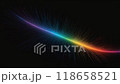 A Captivating and Vibrant Rainbow Spectrum Displayed Prominently on a Black Background 118658521