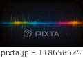 A Colorful Sound Wave Visualization Set Against a Dark Background for Enhanced Impact 118658525
