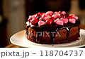 Delicious HeartTopped Chocolate Cake Perfect for All Your Celebrations and Special Occasions 118704737