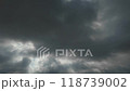 Amazing cloudy sky in rainstorm season at Ho Chi Minh city, dark and dramatic swirling clouds ready for thunderstorm and heavy rain, cloudscape by stormy weather from climate change 118739002