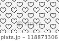 4K ループ 背景 動画配信  ハート 枠線  / Loop Heart 118873306