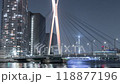 タイムラプス 隅田川 スカイツリー 夜景 118877196