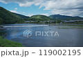 夏天從渡月橋眺望京都嵐山 119002195