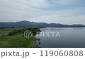 猪苗代と山々を空から空撮 119060808