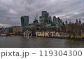 Europe UK London city architecture skyline street view, day-to-night time-lapse photography of the City of London 119304300