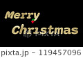 The words "Merry Christmas" roll down. Includes black and white animation with alpha channel. 119457096