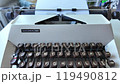 Retro Mechanical Typewriter Close Up Vintage  119490812