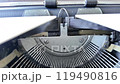 Retro Mechanical Typewriter Close Up Vintage  119490816