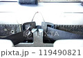 Retro Mechanical Typewriter Close Up Vintage  119490821