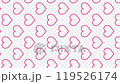 4K ループ 透過背景 動画配信 ハート ピンク 枠線 / Loop Pink Heart 119526174