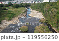 Aerial view of Monan Park and Toyohira River 119556250
