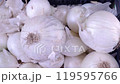White onions at a traditional Italian market 119595766