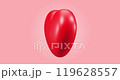 Cute cartoon glossy red 3d heart rotating smoothly on soft pink background. Concept of love, Valentines Day and romance. High quality 4k looped animation footage 3D render with alpha channel. 119628557