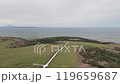 北海道稚內白色道路無人機鏡頭 119659687