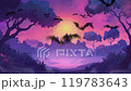scary halloween background at night 119783643