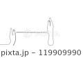 4k animated self drawing of continuous line drawing of for your design minimal outline 119909990