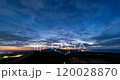 Oga City: Night sky seen from Mt. Kanpu (starting with Mt. Shikin and Comet Atlas) Time-lapse video 120028870