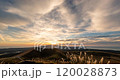 Oga City Sunset view from Mt. Kanpu 2/4 Time-lapse video 120028873