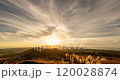 Oga City Sunset view from Mt. Kanpu 1/4 Time-lapse video 120028874