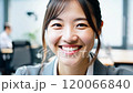 Smiling Japanese woman in the office 120066840