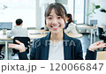 Smiling Japanese woman in the office 120066847