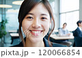 Smiling Japanese woman in the office 120066854