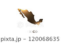 Mexico Map Showing Up Intro By Regions 4k animated Mexico map intro background with countries appearing and fading one by one and camera movement 120068635