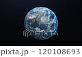 地球　全体　宇宙　CG　背景 　日本周辺 120108693