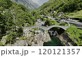 Crystal Clear Waters of Verzasca River with Stone Bridge 120121357