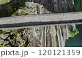 Roman Bridge over Verzasca River in Switzerland 120121359