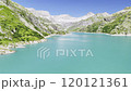 Breathtaking Aerial View of Lake Emosson, Switzerland 120121361