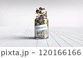 Coin in a glass jar with Emergency label, Save money concept 120166166