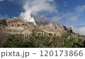 浄土平からの噴煙をあげる吾妻山 120173866
