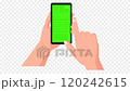 hand swiping mobile down to up, animated motion graphic 120242615