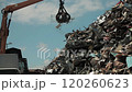 Garbage disposal crane heavy machinery 120260623