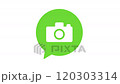 Green pop-up bubble camera 120303314