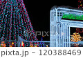White illuminations at Odori Park in Sapporo in winter 120388469